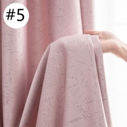 Mörkläggande Geometriska Jacquardgardiner För Vardagsrum