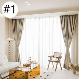 Nordiska Enfärgade Mörkläggningsgardiner För Vardagsrum