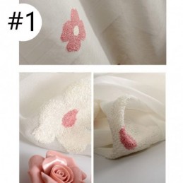 Mer Transparent Broderigardin Måttbeställd Gardin Dekorativ Blommig Vardagsrumssovrum