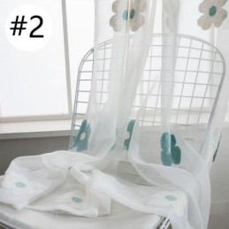 Mer Transparent Broderigardin Måttbeställd Gardin Dekorativ Blommig Vardagsrumssovrum