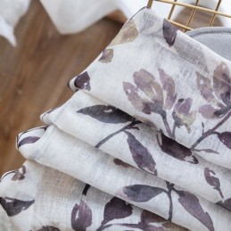 Botaniskt Tryckt Gardin Måttbeställd Gardin Tyll Transparent För Vardagsrum/Sovrum