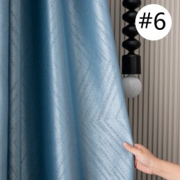 Mörkläggande Geometriska Jacquardgardiner För Vardagsrum