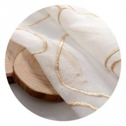 Modern Broderad Tyllgardin Måttbeställd Voile Gardin För Vardagsrum