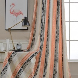 Mörkläggningsgardin I Modern Max-Stil, Måttbeställd, Abstrakt Precisionsjacquard, Sovrum