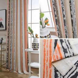 Mörkläggningsgardin I Modern Max-Stil, Måttbeställd, Abstrakt Precisionsjacquard, Sovrum