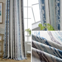 Mörkläggningsgardin I Modern Max-Stil, Måttbeställd, Abstrakt Precisionsjacquard, Sovrum