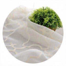 Nordisk Broderig Gardin Måttbeställd Gardin Bomull Transparent Vardagsrumssovrum