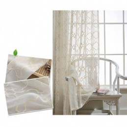 Nordisk Broderig Gardin Måttbeställd Gardin Bomull Transparent Vardagsrumssovrum