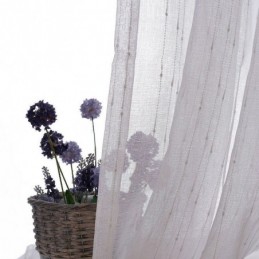 Broderade Transparenta Gardiner I Voile För Vardagsrum, Europeiska Fönster