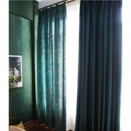 Dekorativ Gardin I Bomull Och Linne, Måttbeställd, Pastoral, Halvmörkläggande, Sovrum, Barnrum