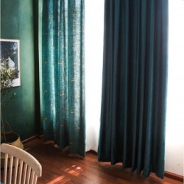 Dekorativ Gardin I Bomull Och Linne, Måttbeställd, Pastoral, Halvmörkläggande, Sovrum, Barnrum