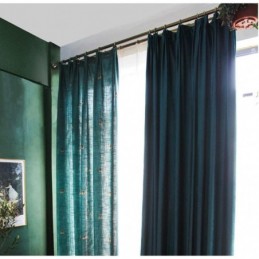 Dekorativ Gardin I Bomull Och Linne, Måttbeställd, Pastoral, Halvmörkläggande, Sovrum, Barnrum