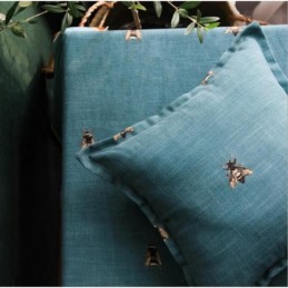 Dekorativ Gardin I Bomull Och Linne, Måttbeställd, Pastoral, Halvmörkläggande, Sovrum, Barnrum