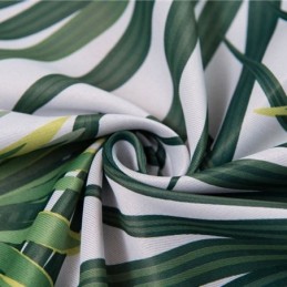 Mörkläggningsgardin Med Tropiskt Tryck, Måttbeställd Gardin, Tyll, Nordiska Löv, För Sovrum