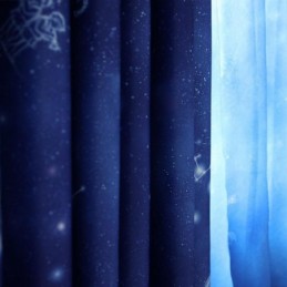 Måttbeställd Gardin Gardin Romantik Stjärnhimmel Fönster