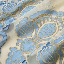 Gardiner I Europeisk Stil, Måttbeställda Gardingardiner, Enkla Broderade Gardiner För Vardagsrum Och Sovrum