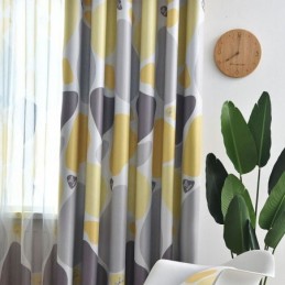 Måttbeställd Gardin Gardin I Nordisk Stil Med Marmormönster