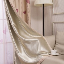 Hjärttryckta Fönsterpaneler Mörkläggande Gardiner För Vardagsrum/Sovrum