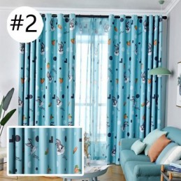 Mörkläggningsgardin Måttbeställd Gardin Tecknad Tryckt Barnrum