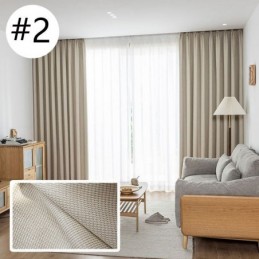 Hög Precisionsgardiner Mörkläggningsgardiner Vardagsrum Sovrum Hotell Enfärgade