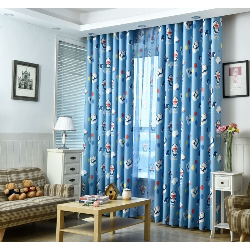 Mörkläggningsgardin Måttbeställd Gardin Tecknad Tryckt Barnrum