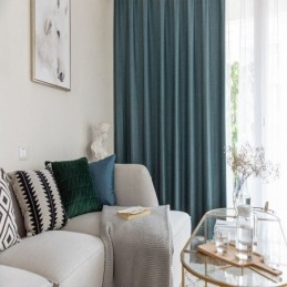 Mörkläggningsgardin I Linfärg, Måttbeställd Gardin, Enfärgad, Miljöskydd, Mörkläggning