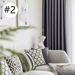 Mörkläggningsgardin I Linfärg, Måttbeställd Gardin, Enfärgad, Miljöskydd, Mörkläggning