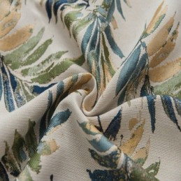 Mörkläggningsgardin Thicken Max Måttbeställd Gardin Grön Bananlöv Jacquard Rumsförmörkande