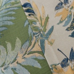 Mörkläggningsgardin Thicken Max Måttbeställd Gardin Grön Bananlöv Jacquard Rumsförmörkande