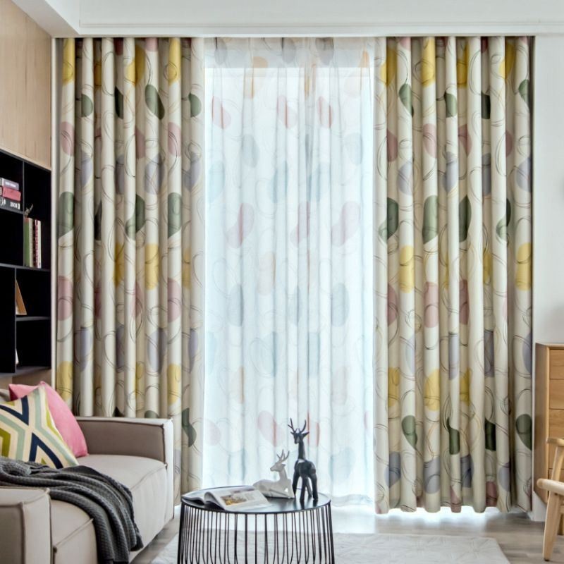 Måttbeställd Gardin Minimalistisk Fönstergardin Vardagsrum