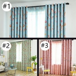 Mörkläggningsgardin Måttbeställd Gardin Tecknad Tryckt Barnrum