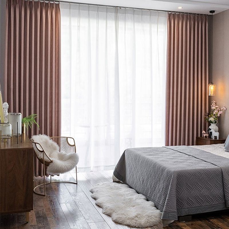 Hemgardin Måttbeställd Gardin Nordisk Stil Enfärgad