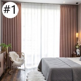 Hemgardin Måttbeställd Gardin Nordisk Stil Enfärgad