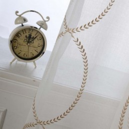 Modern, Andningsbar, Skir Gardin, Måttbeställd, Broderad Gardin, Vardagsrum, 8 Former