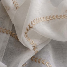 Modern, Andningsbar, Skir Gardin, Måttbeställd, Broderad Gardin, Vardagsrum, 8 Former