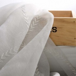 Modern, Andningsbar, Skir Gardin, Måttbeställd, Broderad Gardin, Vardagsrum, 8 Former