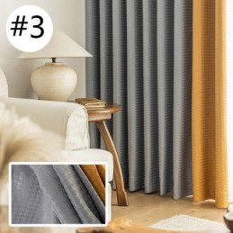 Hundtandsmönster Jacquardgardin Måttbeställd Mörkläggningsgardin För Vardagsrum Sovrum