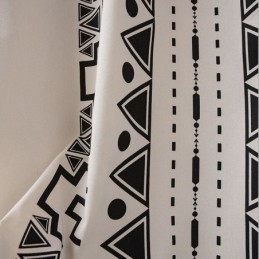 Vattentäta Draperier Med Geometriskt Tryck För Veranda, Lusthus Och Uteplats