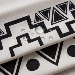 Vattentäta Draperier Med Geometriskt Tryck För Veranda, Lusthus Och Uteplats