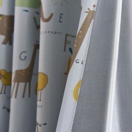Mörkläggningsgardin Måttbeställd Gardin Djurmönster Barnrum