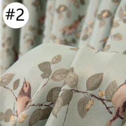 Amerikanska Mörkläggningsgardiner Med Fågelmönster, Måttbeställd Gardin, Vardagsrums- Och Sovrumsgardiner