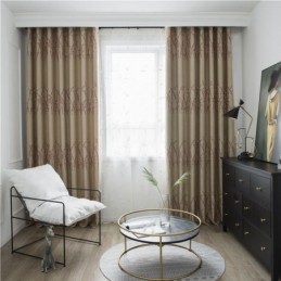 Botaniskt Tryckt Gardin Måttbeställd Gardin Värmeisolerande Energieffektiv