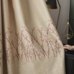 Botaniskt Tryckt Gardin Måttbeställd Gardin Värmeisolerande Energieffektiv