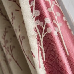 Botaniskt Tryckt Gardin Måttbeställd Gardin Värmeisolerande Energieffektiv