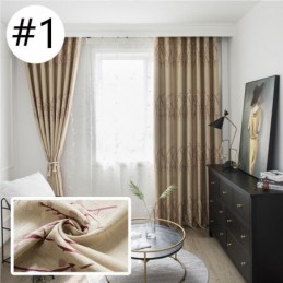 Botaniskt Tryckt Gardin Måttbeställd Gardin Värmeisolerande Energieffektiv