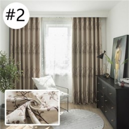 Botaniskt Tryckt Gardin Måttbeställd Gardin Värmeisolerande Energieffektiv