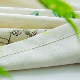 Mörkläggningsgardiner Med Tropiskt Tryck, Gröna Lövgardiner, Måttbeställda Gardiner För Sovrum