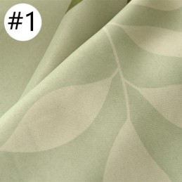 Pastorala Lövtryckta Mörkläggningsgardiner För Vardagsrum