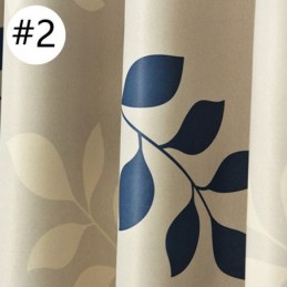 Pastorala Lövtryckta Mörkläggningsgardiner För Vardagsrum