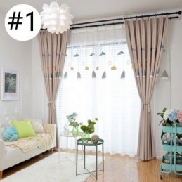 Högkvalitativ Broderad Ljuskronagardin, Måttbeställd Gardin För Vardagsrum